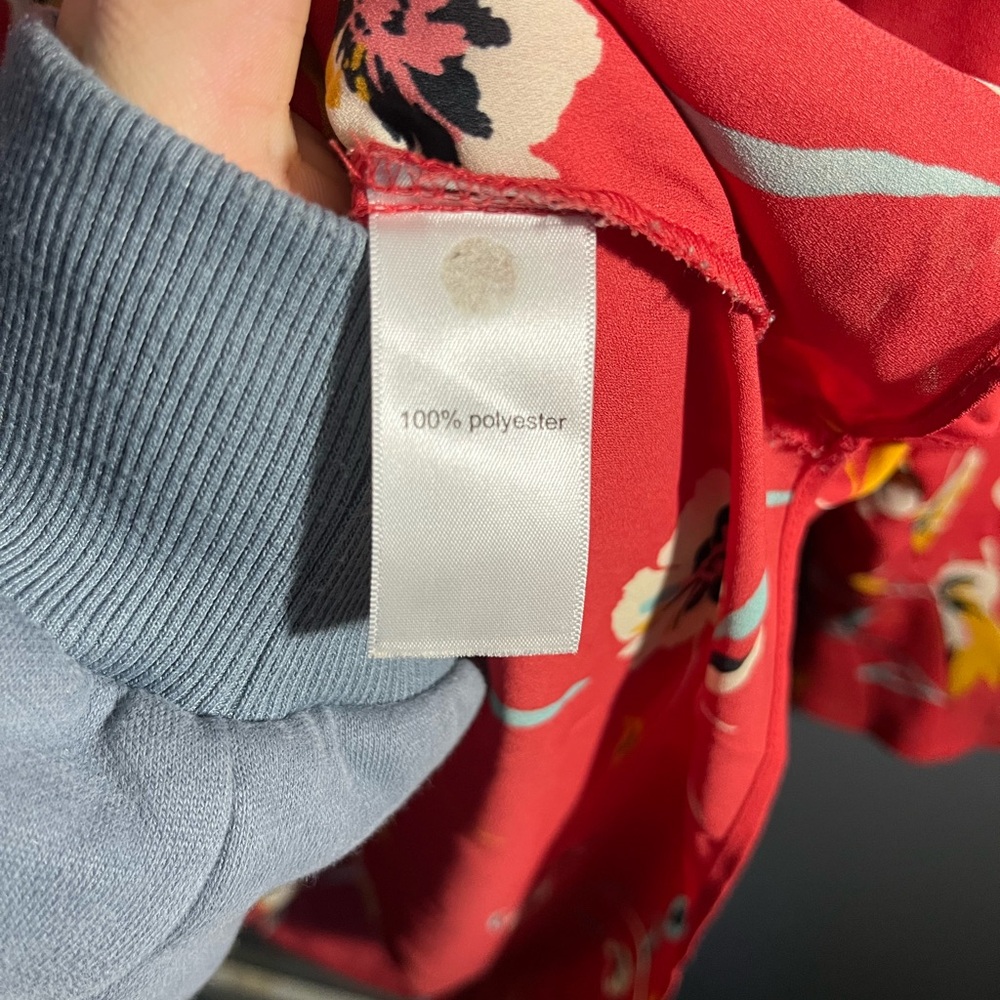 Maurices Red Floral Blouse - Picture 3 of 3